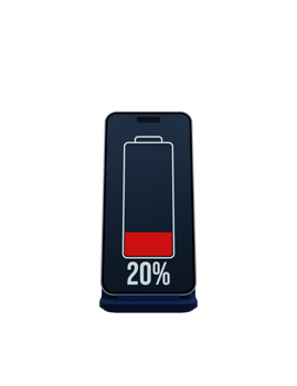 Wireless Smartphone Battery Charging Percentage Indicator Symbol 3D Illustration png