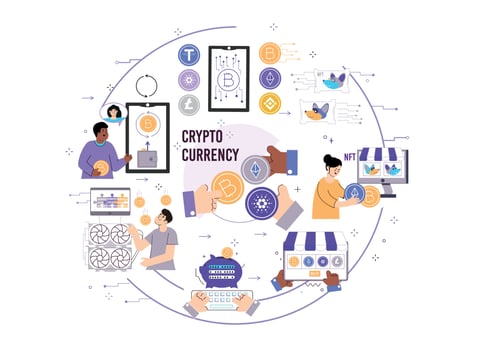 Cryptocurrency Transactions Round Composition vector