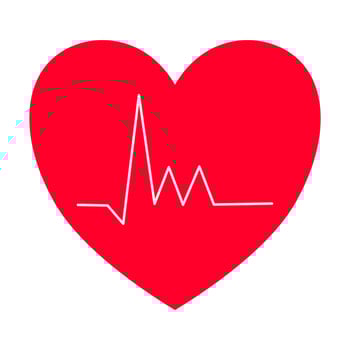cardiogram heartbeat pulse medical health heart line vector