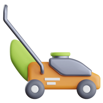 Lawn Mower 3d Illustration png