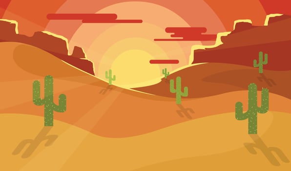 Vector Desert Illustration