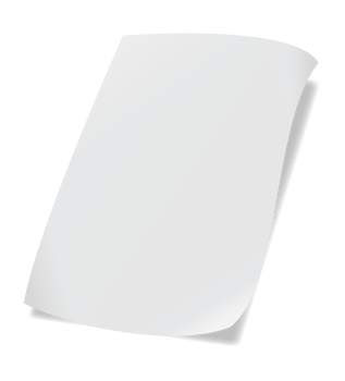 A4 paper with shadow png