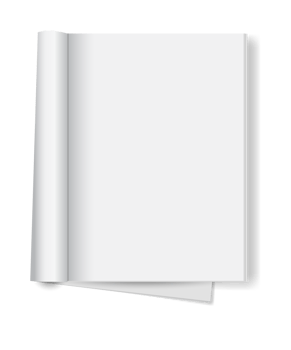 Blank open book png