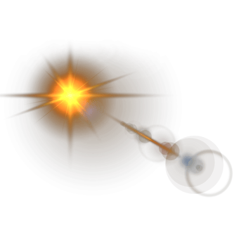 Orange lens flare png