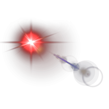 Red lens flare png