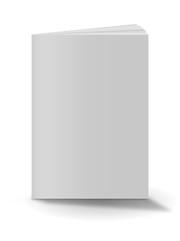 Blank white book png