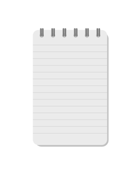 illustration of spiral notebook png