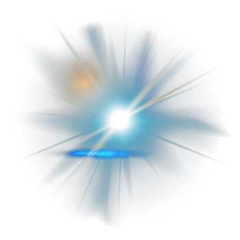 Blue lens flare png