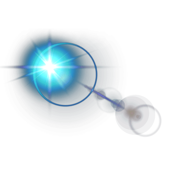 Blue lens flare png