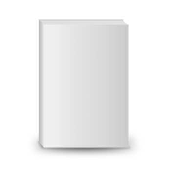 Blank white book png