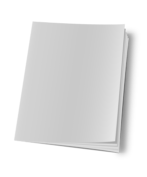 Blank white book png
