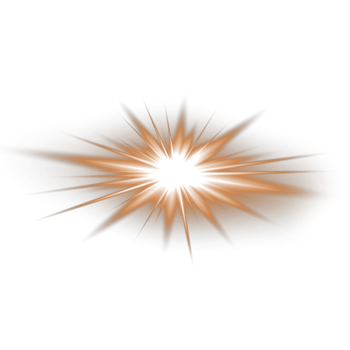 Orange lens flare png