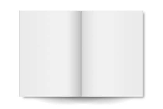 Blank open book png