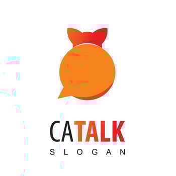 Cat Talk, Pet Consulting Logo vector