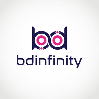 Infinity Loop Logo Vector. Infinity Loop Logo Vector Illustration. Infinity Letter Bd Symbol Logo Design.