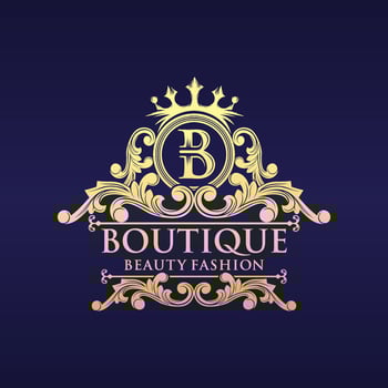 Luxury boutique logo templates vector