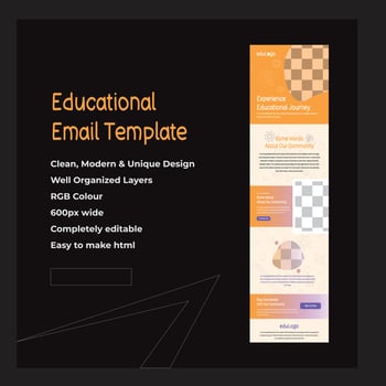 Email Marketing Templates For An Educational Toy Store vector