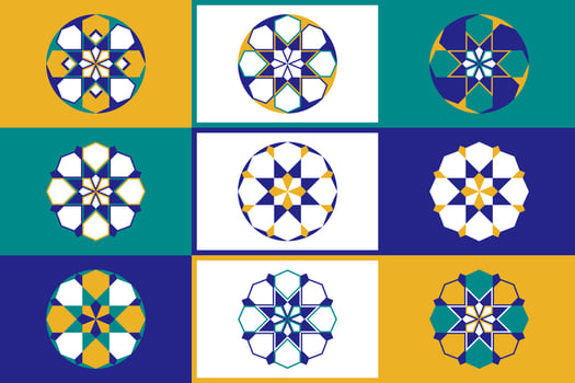 Seamless Moroccan pattern. Traditional Islamic Arabic Background. The decoration of the mosque. Ethnic islamic pattern. Seamless vector geometric background in Arabian style.