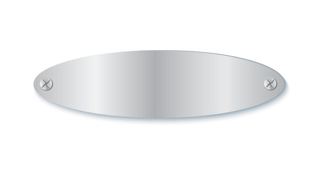 plate metal banner template png