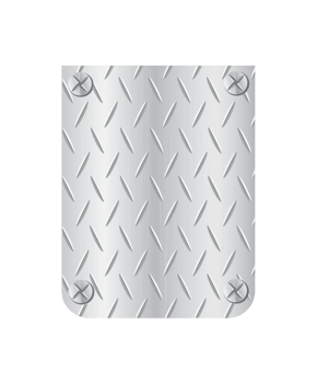 plate metal banner template png