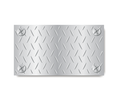 plate metal banner template png