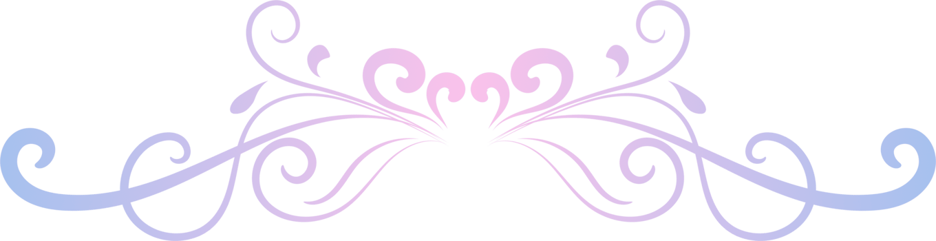 Calligraphic swirl border png