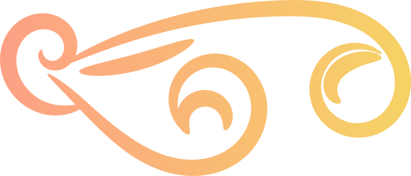 Calligraphic swirl border png