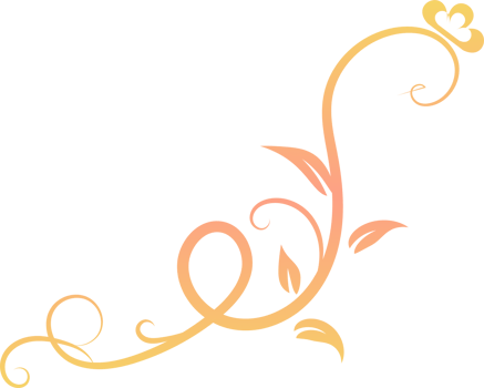 Calligraphic swirl border png