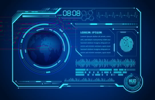 Modern HUD Technology Screen Panel vector