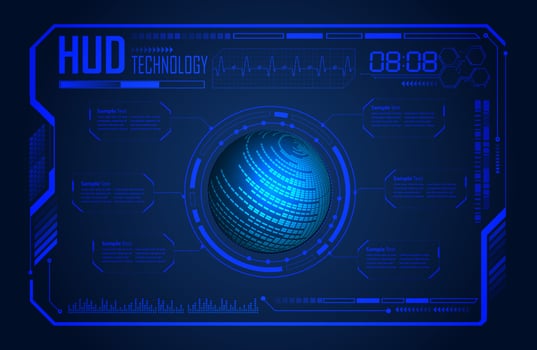 Modern HUD Technology Screen Panel vector