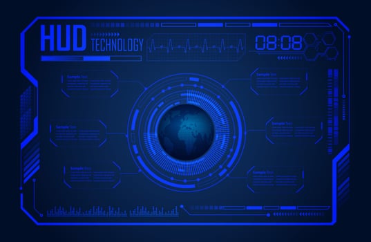 Modern HUD Technology Screen Panel vector