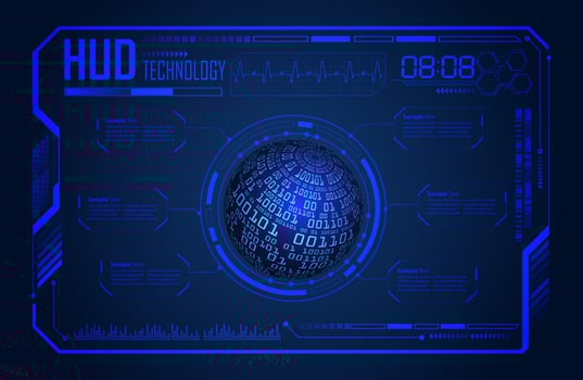 Modern HUD Technology Screen Panel vector