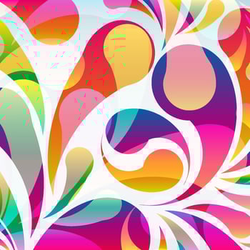Abstract colorful arc-drop background. Vector. vector