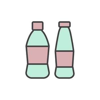 plastic bottle icon illustration vector