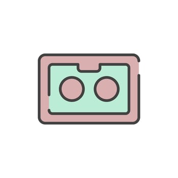 cassette icon illustration vector