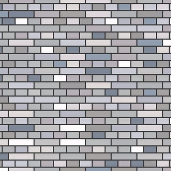 Grey brick wall background. Vector illustration