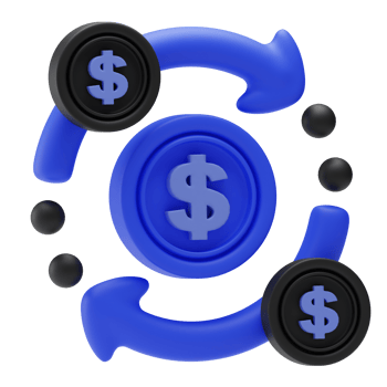 Business Analytic, Cash Flow Icon, 3d Illustration png