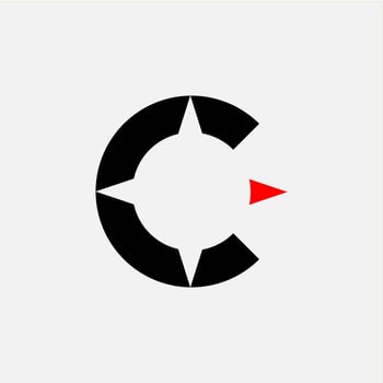 Letter C icon logo with some element vector design template