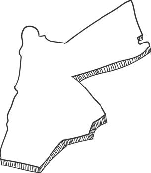 Hand Drawn of Jodan 3D Map png