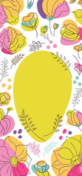 Summer bright floral seasonal banner vector