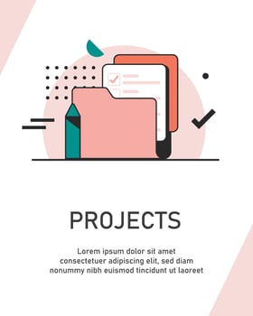 Project Management,Data Management,flat design icon vector illustration