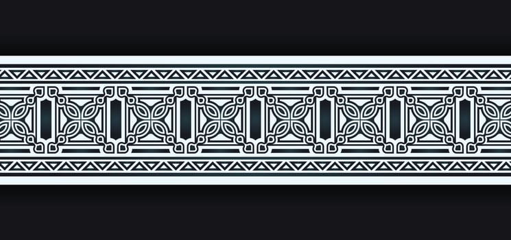 ornament style ethnic seamless borders vector