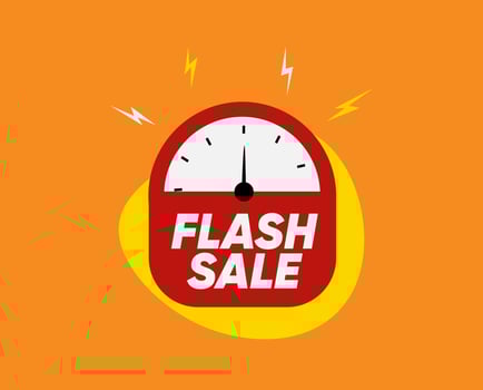 Flash sale countdown badges. Promo stickers hot sale and last chance. Last day, last hour and last minute offer. vector