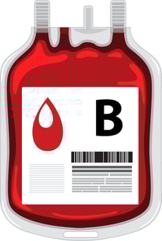 A B type blood bag vector