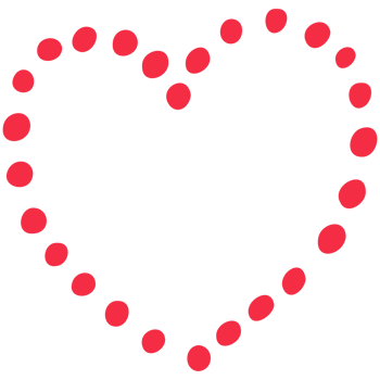 Simple red heart, hand drawn illustration in doodle style. Valentine's day, love, romance. Transparent PNG clipart