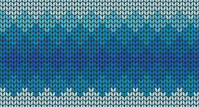 Knitted seamless pattern color seawater. colorful knitted textures. Vector illustration.