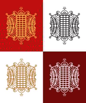 traditional ornaments pinto aceh or aceh doors, aceh ethnic culture vector