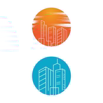 City skyline, city silhouette vector illustration in flat design