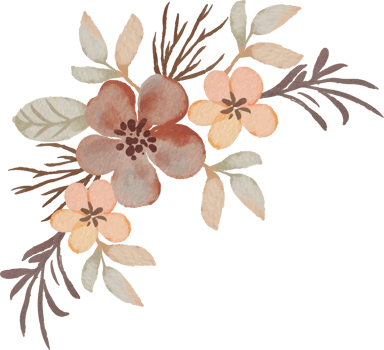 elegant vintage watercolor flower arrangement png