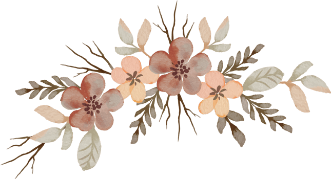 elegant vintage watercolor flower arrangement png